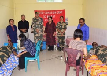 BSF holds blood donation camp at Ampati
