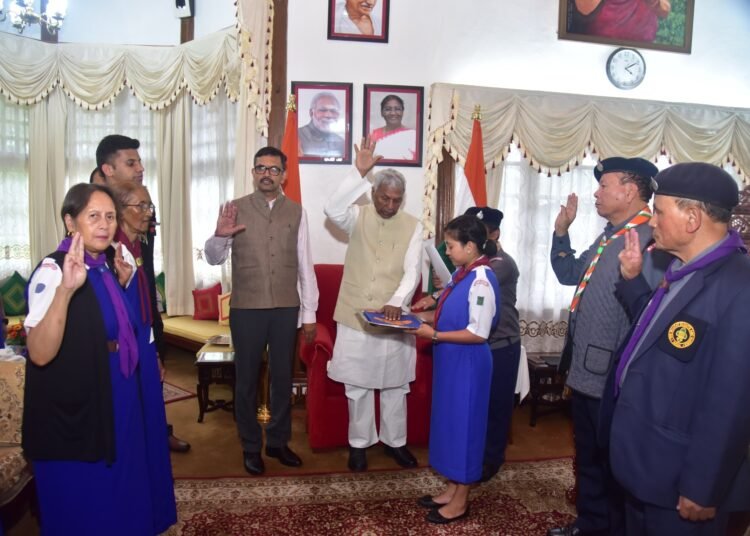 Guv inducted as Chief Patron of Meghalaya Scouts & Guides