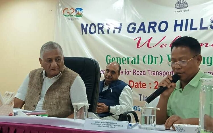Union MoS VK Singh reviews central schemes in North Garo Hills