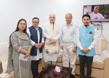 NPP leaders meet Shah over crisis in Manipur