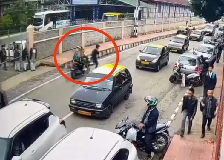 Speedy biker rams student in city