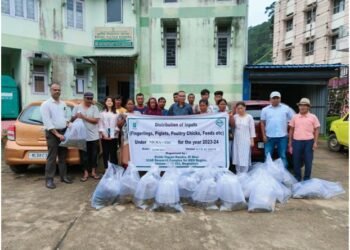 Fingerlings distributed at ICAR-KVK training programme