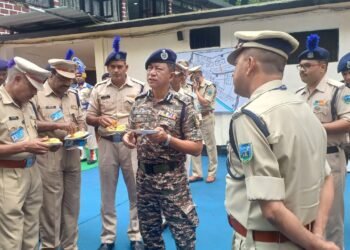 CRPF Director General stops in Shillong during official tour