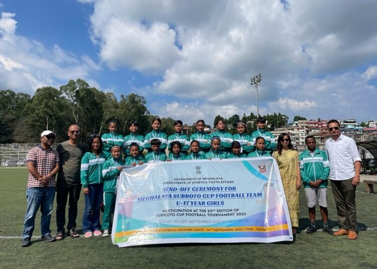 Send-off held for Meghalaya Subroto Cup girls’ team