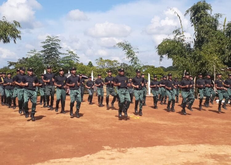 Passing out parade held for 59 security guards in WJH
