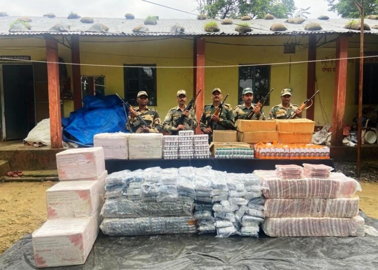 BSF Meghalaya seizes smuggled goods worth Rs 17 lakh