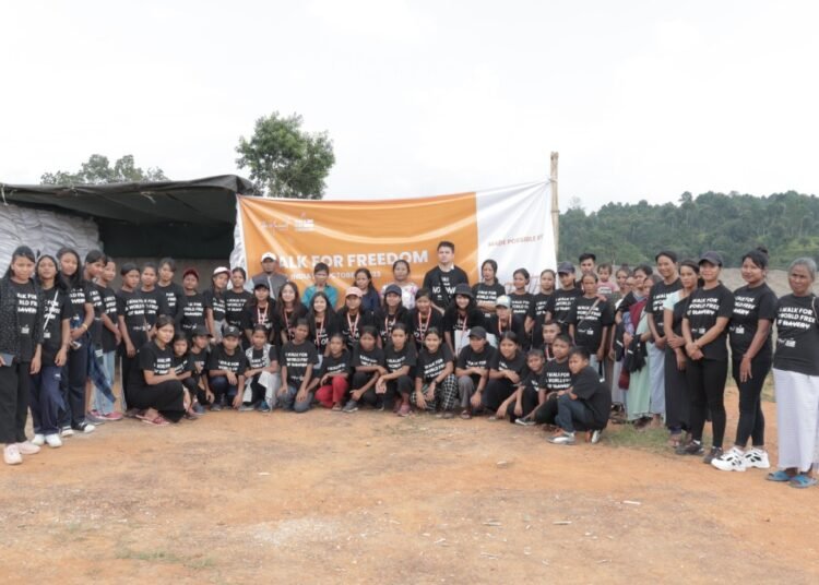 Ri-Bhoi takes part in international Walk for Freedom