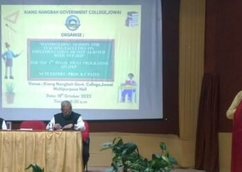 Handholding session on ITEP held in Kiang Nangbah Govt College