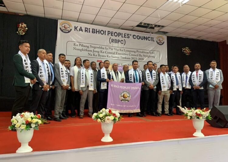 Leaders of new organisation in Ri Bhoi take oath