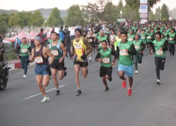 3rd Assam Rifles Half Marathon held in Laitkor