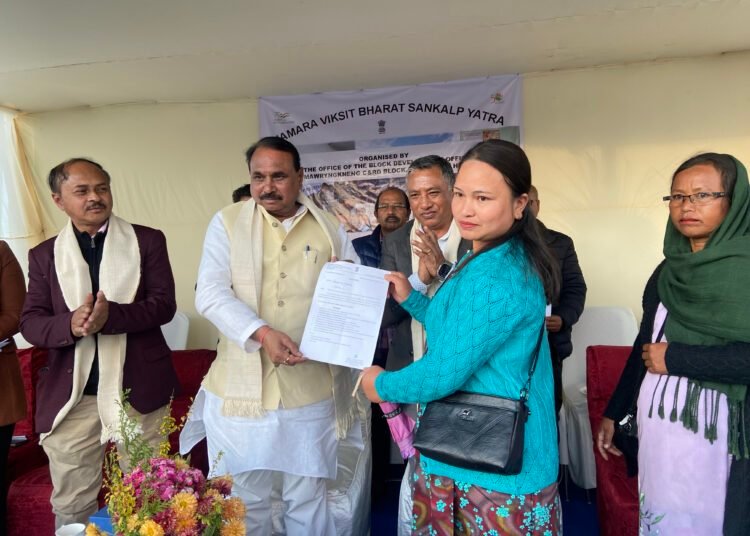 Union Minister takes part in sankalp yatra at Tynring