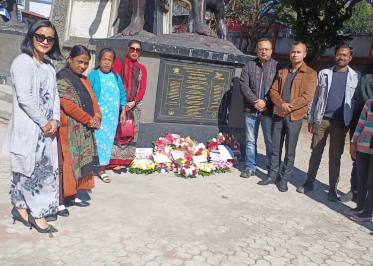 BJP pays tribute to U Kiang Nangbah, asks govt to focus on women and youth