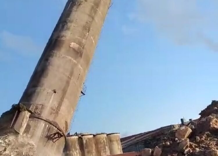 Fearing collapse Govt destroys MCCL chimney: Dhar