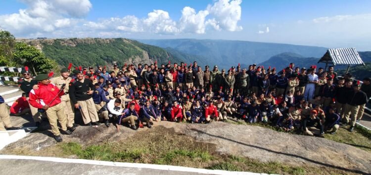 National contingent of NCC members enjoying Meghalaya tour