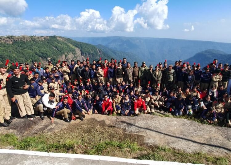 National contingent of NCC members enjoying Meghalaya tour