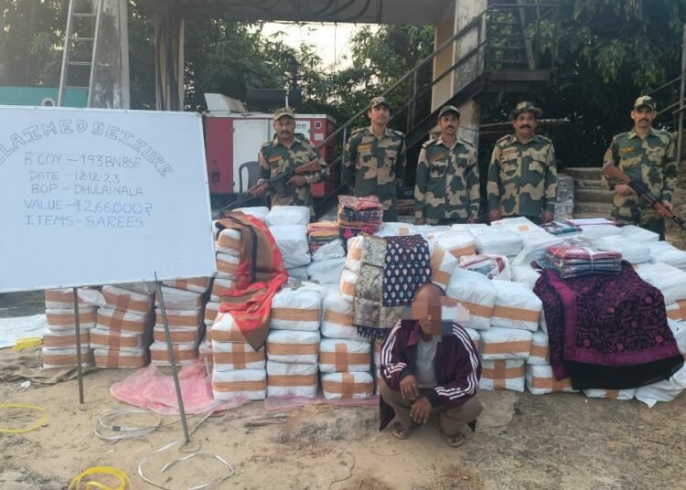 BSF seizes clothing items, 1 arrested