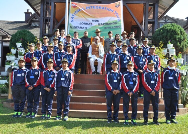 Assam Rifles NIT team from Nagaland meets Meghalaya Guv