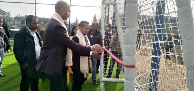 Futsal playgrounds inaugurated in Khliehriat