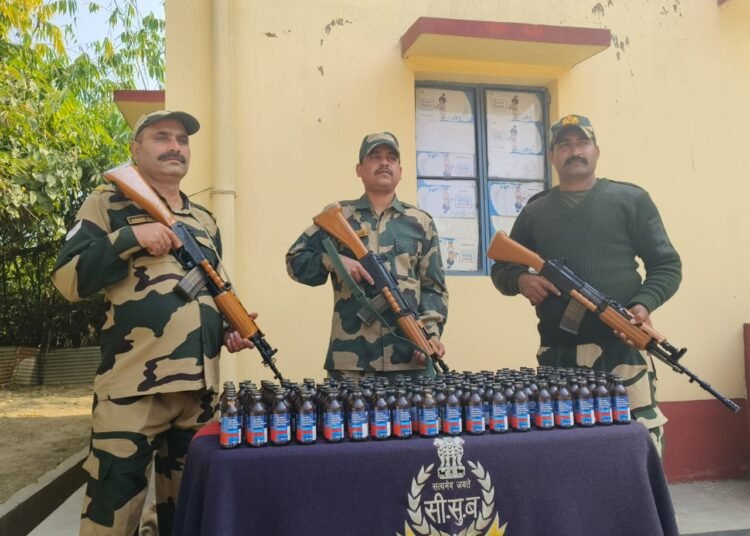 BSF foils smuggling bids, seizes cough syrups, sugar