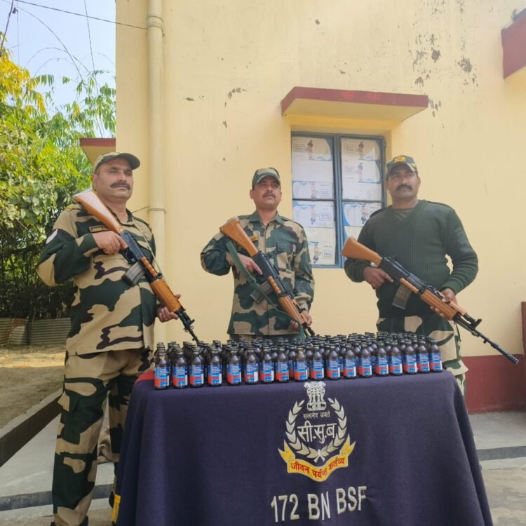 BSF foils smuggling bids, seizes cough syrups, sugar