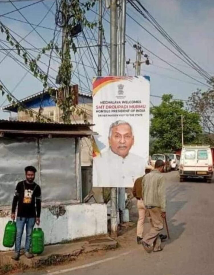 Murmu posters bear photos of Conrad, Guv