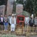 Monoliths unveiled at Raj Bhavan on Statehood Day