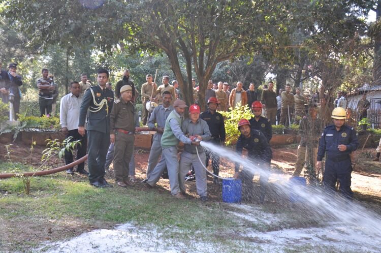 Fire & safety mock drill conducted at Raj Bhavan ahead of Prez visit
