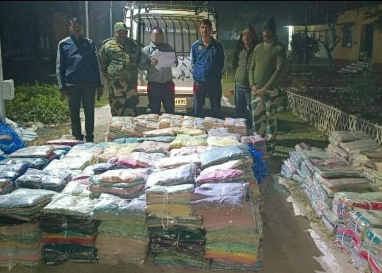 BSF seizes clothing items, 1 arrested