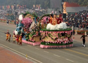 Republic Day parade: Meghalaya tableau showcases Cherry Blossoms