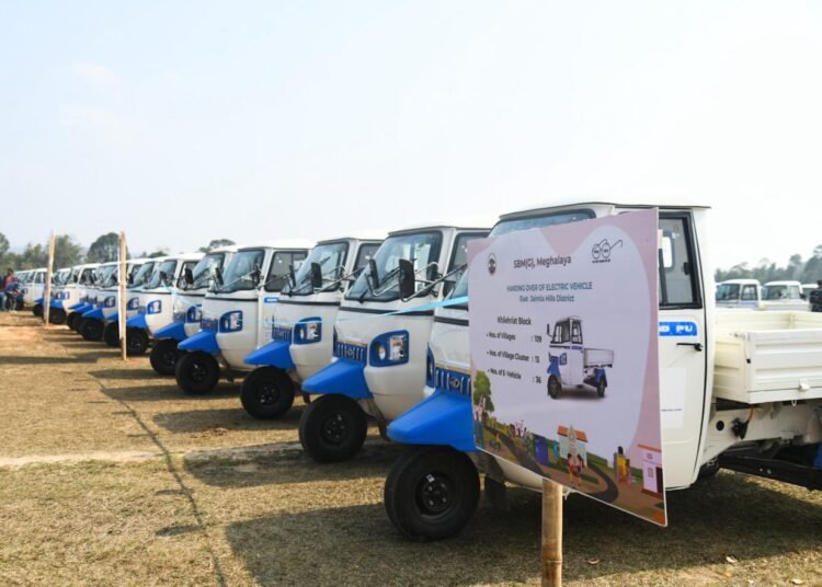 E-vehicles for waste collection launched in Ri-Bhoi