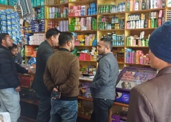 FKJGP Khliehriat circle conducts checking on non-tribal business establishments