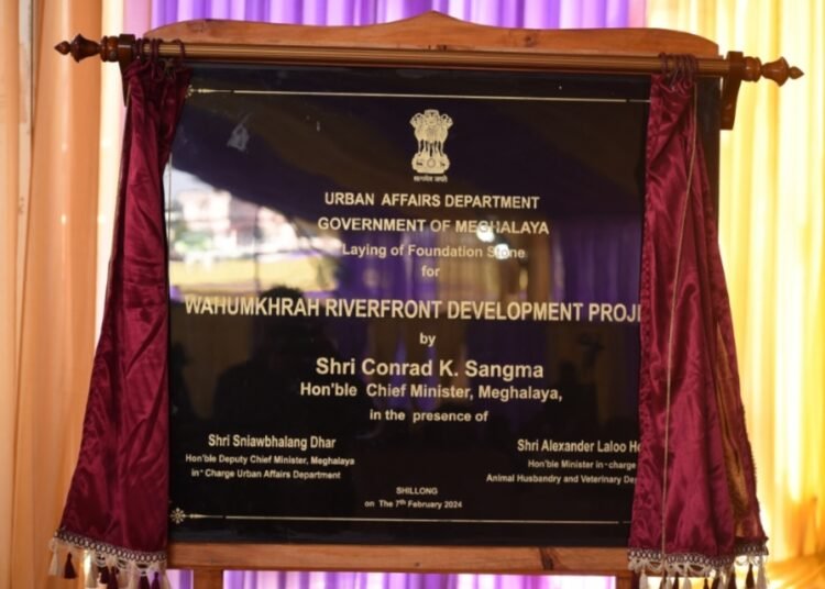 Govt starts riverfront development project for Wah Umkhrah