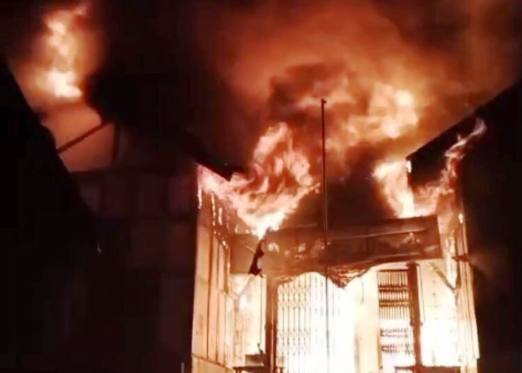 Fire engulfs over 110-year-old Shillong Bar Association building