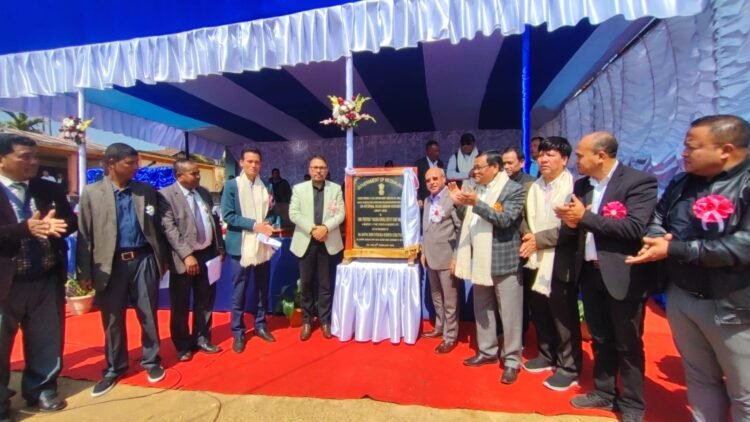 Dy CM lays foundation stone for 1 km road in Ri Bhoi