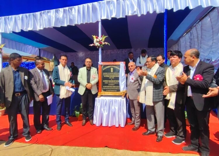 Dy CM lays foundation stone for 1 km road in Ri Bhoi