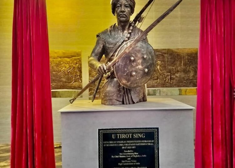 Bust of U Tirot Sing unveiled in Dhaka