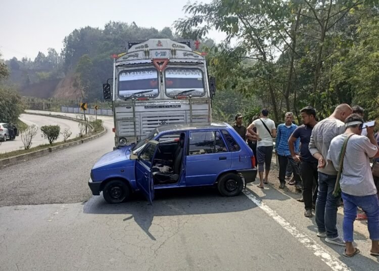 Lucky escape for driver in road traffic accident