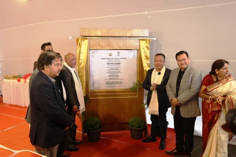 Base laid for Tagore cultural complex in Rilbong