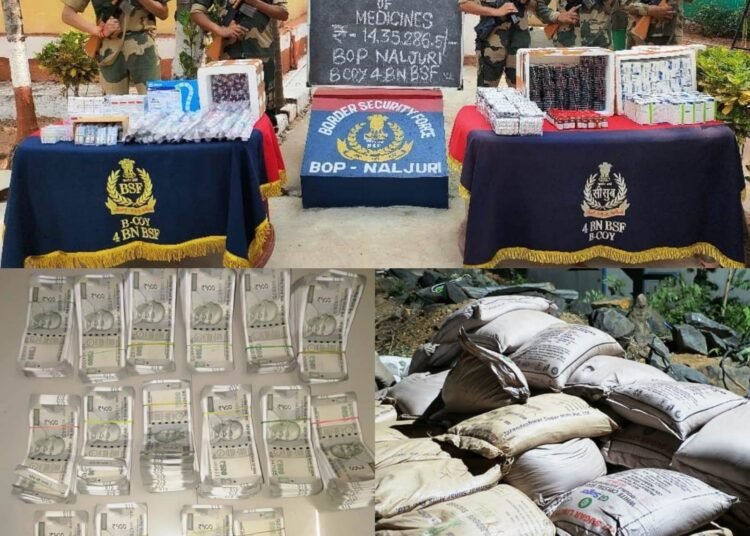 BSF seizes sugar, meds & cash by foiling smuggling attempts
