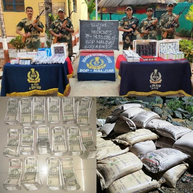 BSF seizes sugar, meds & cash by foiling smuggling attempts