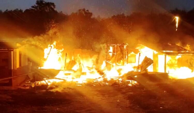 Storehouse & beauty parlour reduced to ashes in Ri Bhoi