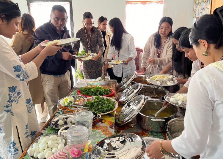Mid-day meal shared on World Social Work Day