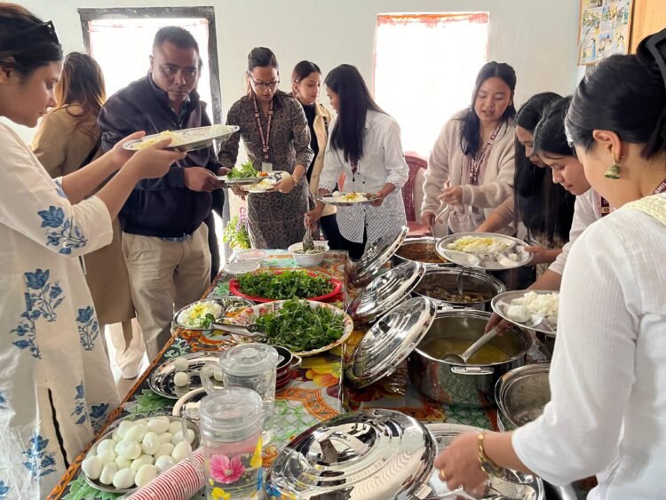 Mid-day meal shared on World Social Work Day