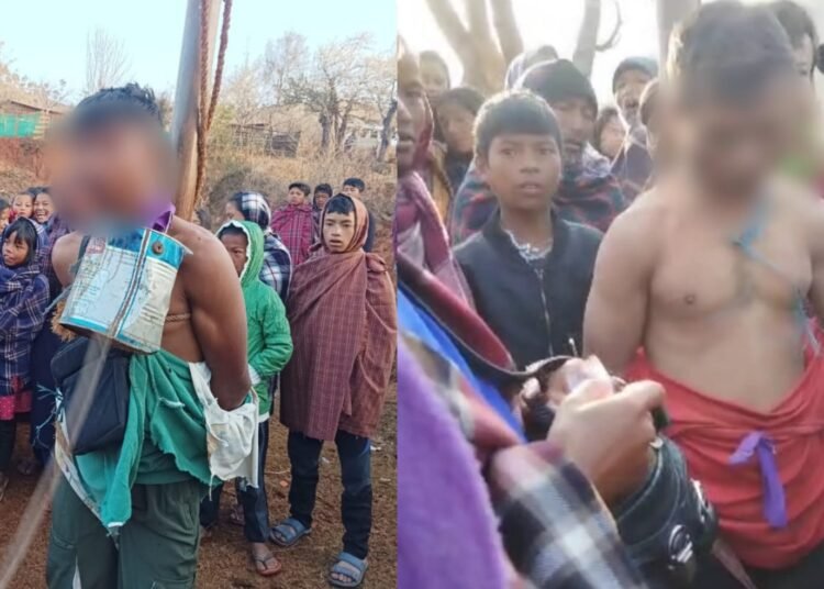 2 men tied to pole, thrashed on suspicion of ‘menshohnoh’