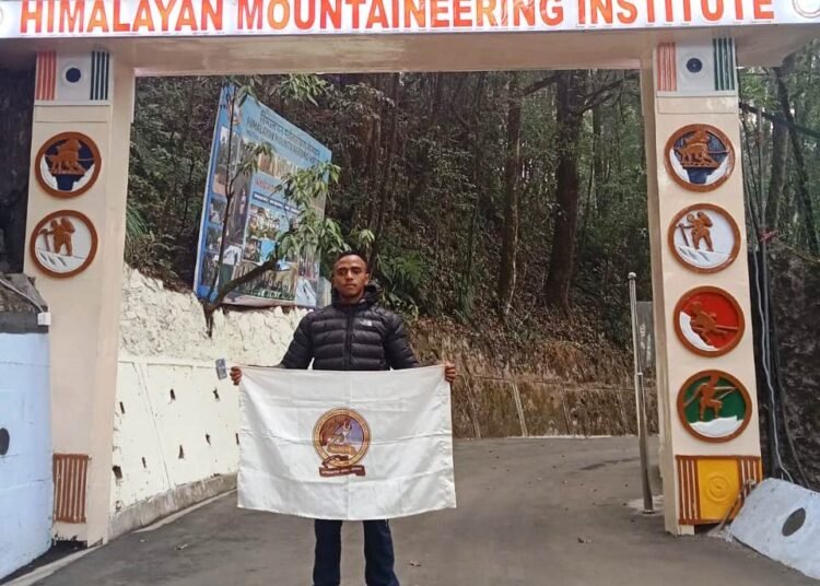 Meghalaya climber undergoing basic course in Darjeeling