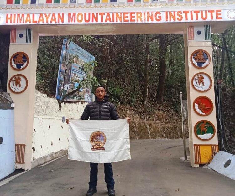 Meghalaya climber undergoing basic course in Darjeeling