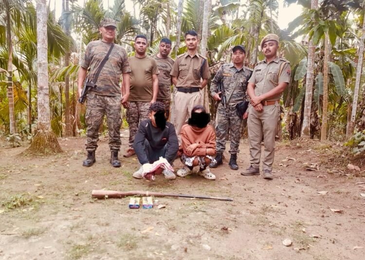 2 armed robbers including woman caught in Ri-Bhoi jungle