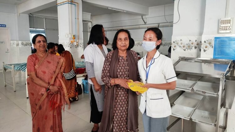 Reusable pads distributed to rural patients in Ganesh Das Hospital