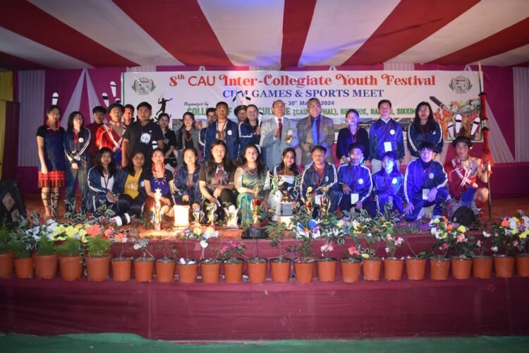 Kyrdemkulai Agri College proud to finish 2nd in CAU festival