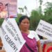 Umlong woman protest solo against limestone mining